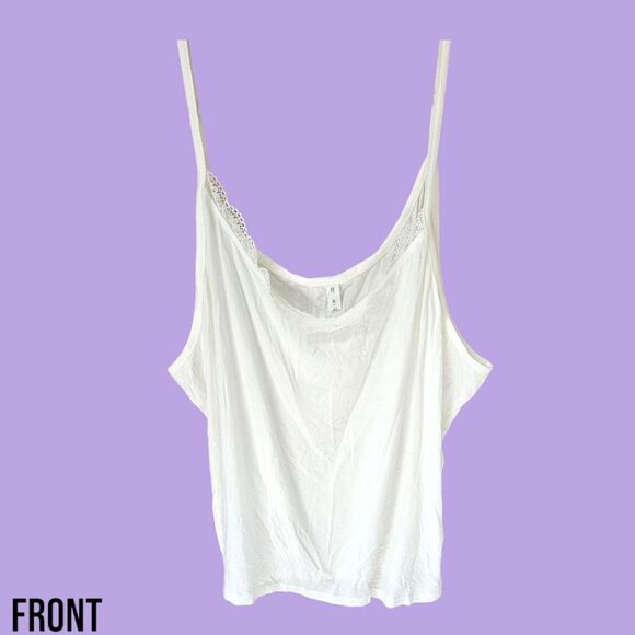 ROSE GAL Plus Size 3Piece Tank Tops Floral White Lace short Set. SIZE 22 - Picture 3 of 16